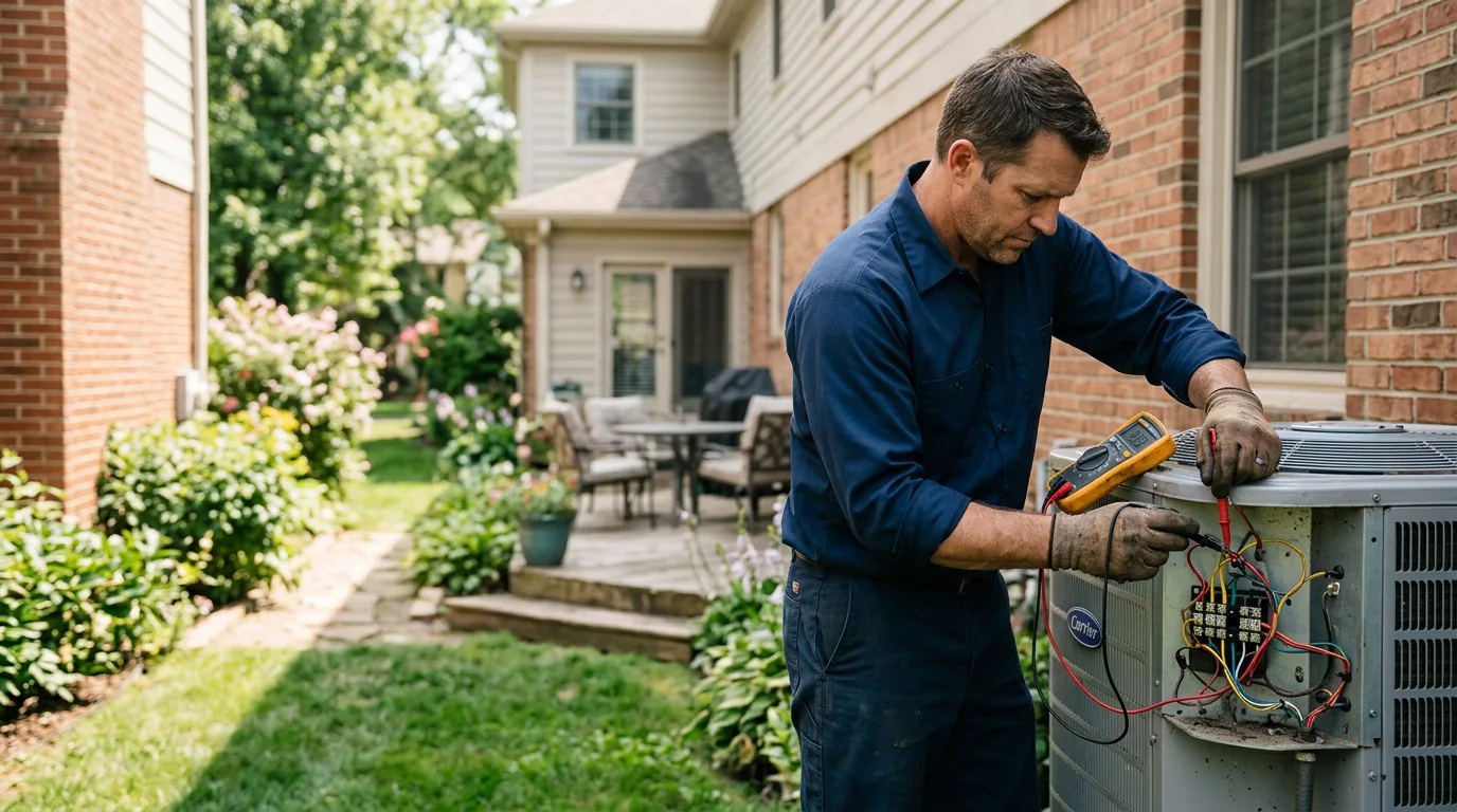 HVAC technician working near Doucette, TX